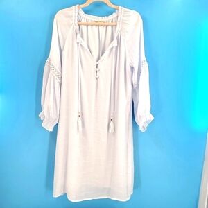 Parallel Skies light grey summer dress L